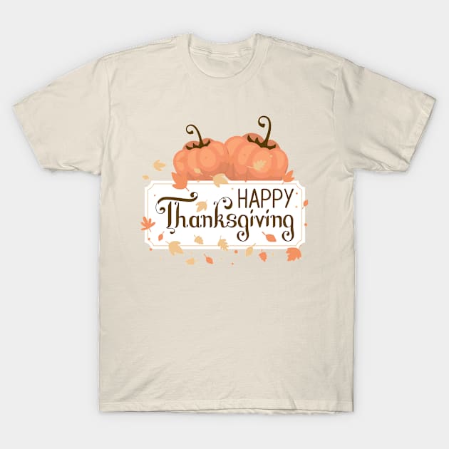 Thanksgiving - Hello Autumn - Welcome Fall T-Shirt by igzine